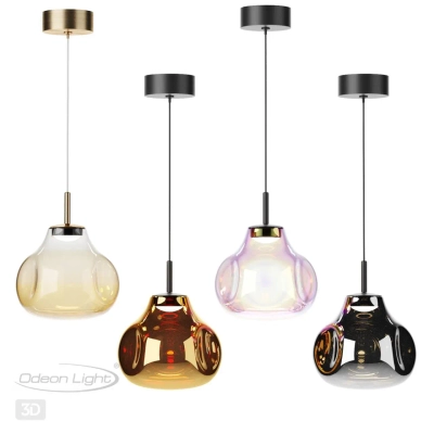 5097/4LC PENDANT ODL25 363 черный/дымчатый/металл/стекло Подвес LED 4W 4000K 388Лм VASO