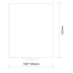 ST109.507.01 Светильник потолочный Мат. белый GU10 1*50W  L100xW100xH123 220V Без ламп
