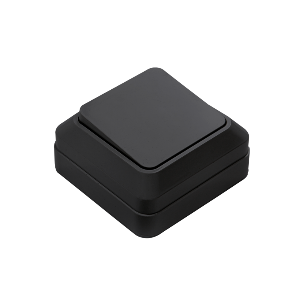 Выключатель 1-кл. BOLLETO накладной 7021B черн. IN HOME 4690612061016