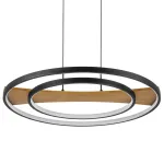 723227 Люстра LODI LED 43W 3440LM ЧЕРНЫЙ/ДЕРЕВО 3000K Lightstar