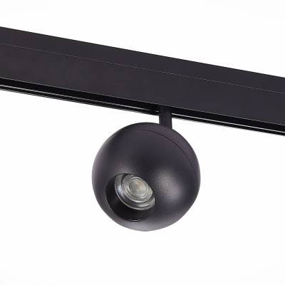 ST354.436.12 Магнитный трековый светильник Черный LED 1*12W 3000K 680Lm Ra>80 36° IP20 L120xW100xH195 48V
