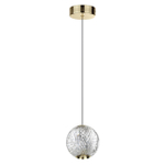 5008/5LA L-VISION ODL24 567 золотой/металл/акрил Подвес LED 5W 4000K 390лм CRYSTAL