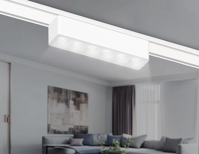 Светильник светодиодный трековый для шинопровода Magnetic Ultra Slim GV1401 WH белый IP20 6W 4200K 48V 24° 122*26*24