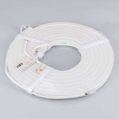 Лента герметичная MOONLIGHT-SIDE-A140-12x17mm 24V Warm3500 (9.6 W/m, IP67, 5m, wire x2) (Arlight, Вывод боковой, 3 года)