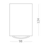 ST108.417.01 Светильник потолочный Мат. черный GU10 1*50W  D98xH124 220V Без ламп