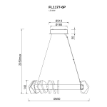 Люстра подвесная Celeste Chrome FL1177-6P, LED
