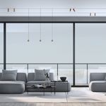 Slim Magnetic Трековый светильник 7W 4200K Cubo латунь 85035/01