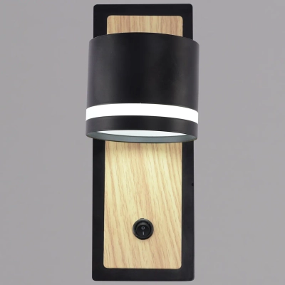 22540-0.2-01 BK+WOOD светильник настенный Reluce, GX53х1