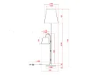 Торшер Arte Lamp ALEA A5068PN-2BK, 2хE27