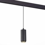 ST357.433.06 Магнитный трековый светильник подвесной ZOOM Черный LED 1*6W 3000K 667Lm Ra&gt;80 10-60° IP20 D60xH120 48V