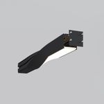 Радиусный профиль 35x35 Twist левый черный, ALM-3535R-B-TL-90°-0.4M. TM Maytoni