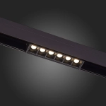 ST361.446.06 Магнитный трековый светильник Черный LED 1*6W 4000K 532Lm Ra>80 36° IP20 L115xW22xH44 48V