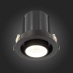 ST702.438.12 Св-к встр. Черный LED 1*12W 3000K 900Lm Ra80 24° IP20 D90xH92 180-240V