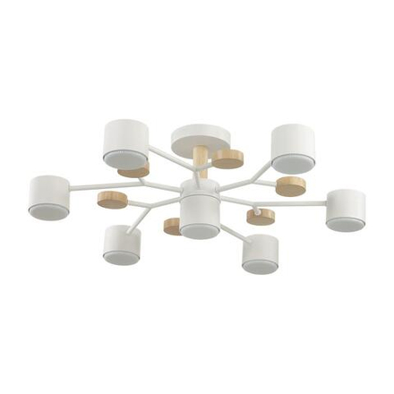 8195/7C COMFI LN26 336 белый, металл/дерево/пластик Потолочный светильник LED GX53 7*9W 220V RONDO