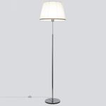 Citilux Линц CL402970 Торшер хром с белым абажуром