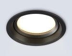 Светильник встраиваемый TN6653 BK черный IP44 GX53 D110*48