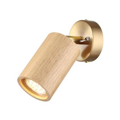 7061/1W MINIMA ODL25 217 Настенный светильник светлое дерево/металл с выкл. IP20 GU10 LED 7W 220V CAUCHO