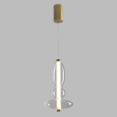 Светильник подвесной Crystal Lux QUASAR SP10W LED TRANSPARENT 3791/210