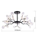 Подвесная люстра Skein 2480-10P, 30*G4LED*3W, 4914LM, 3000K. ТМ F-Promo