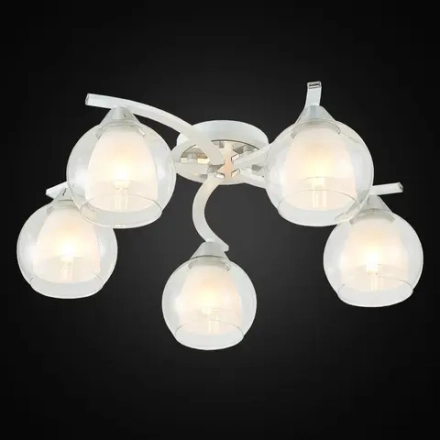 Citilux Кристи CL152150 Люстра потолочная Белая Хром