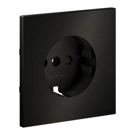 VLSM000712 Накладка для розетки с заземлением и защитными шторками, S70 Metal (антрацит). (ТМ Maytoni)