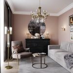 4886/1F HALL ODL_EX23 183 бронзовый/янтарн./металл/стекло Торшер E27 1*40W NICOLE