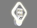 Настенный светодиодный светильник с хрусталем FA285 CH хром 15W 260*230*60