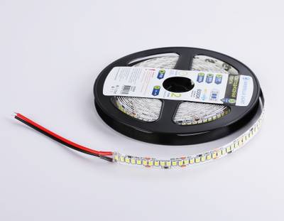 Светодиодная лента GS1503 2835 240Led/ 19.2W m/ 12V IP20 6500K/ 5000*10*1.2mm/ кратность резки 25mm (2 конт.)