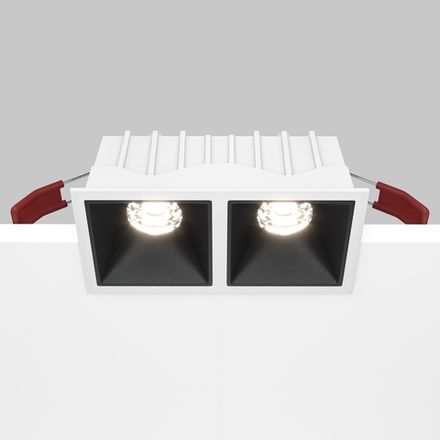 Встраиваемый светильник Alfa LED 4000K 2x10Вт 36° Dim Triac, DL043-02-10W4K-D-SQ-WB. TM Maytoni