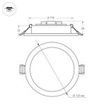 Светильник DL-BL125-9W Warm White (Arlight, IP40 Металл, 3 года)
