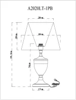Декоративная настольная лампа Arte Lamp RADISON A2020LT-1PB, 1хE27