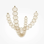Подвесной светильник Золотая клетка / Golden Cage 3000К 117Вт, MOD216PL-L42G3K. TM Maytoni