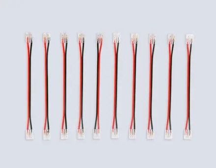 Соединитель гибкий двухсторонний COB 12/24V для лент 8/10mm GS7895 (2 конт.) (10шт. в комплекте)