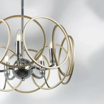 713053 Люстра REGOLO 5х40W E14 ХРОМ/ЗОЛОТО Lightstar