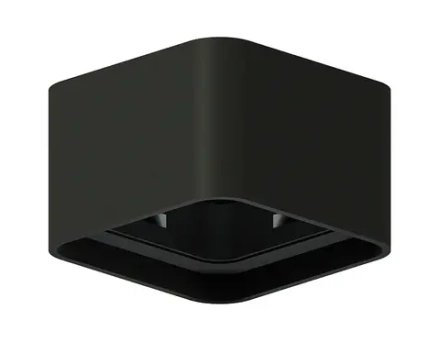 Корпус светильника накладной для насадок 70*70mm C7833 SBK черный песок 95*95*H60mm MR16 GU5.3