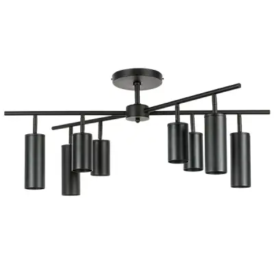 LR728374874 Люстра RULLO 8х50W GU10 ЧЕРНЫЙ (571728+214437-4+214487-4)