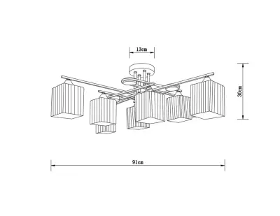 Потолочная люстра Arte Lamp LARGO A4497PL-8AB, 8хE27