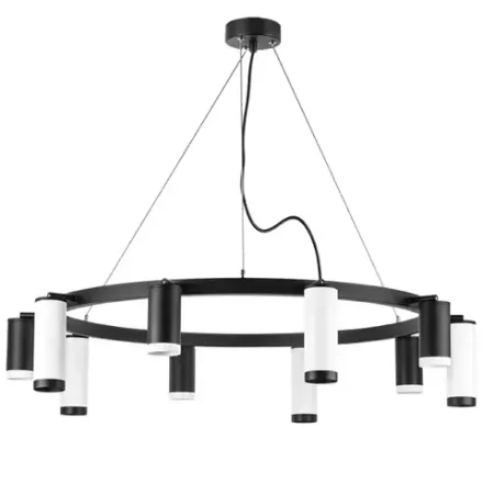 LR02037586576 Люстра RULLO 10х50W GU10 ЧЕРНЫЙ/БЕЛЫЙ (571020+214437-5+214486-5+203437-5+203436-5)