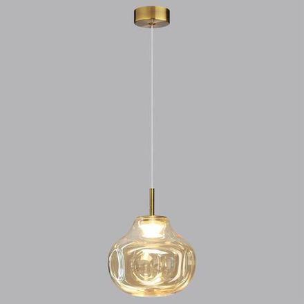 5097/4L PENDANT ODL25 421 античн.бронза/янтарный/металл/стекло Подвес LED 4W 4000K 388Лм VASO