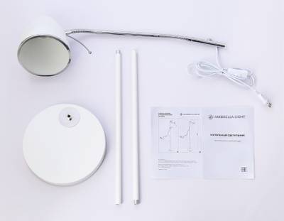 Светильник напольный с выключателем на проводе TR97680 WH белый E27 max 40W D150*1540