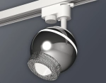 Комплект трекового светильника XT1104001 PSL/CL серебро полированное/прозрачный GU5.3 LED 3W 4200K (A2520, C1104, N7191)