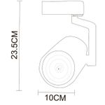 Трековый светильник Arte Lamp TRACCIA A2330PL-1WH, LED