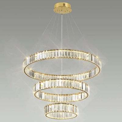 5015/88L L-VISION ODL23 589 золотой/прозрачный металл/хрусталь Люстра LED 88W 4000K 8800Лм VEKIA