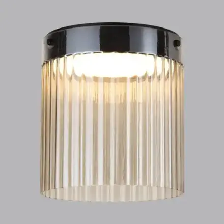 5047/20LC L-VISION ODL24 439 черный/светл.янтарный/металл/стекло Потолочный светильник LED 20W 4000К 2238Лм PILLARI
