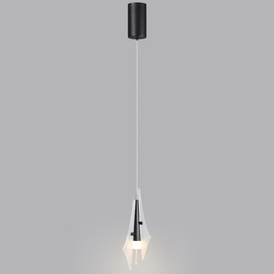 5442/6LA L-VISION ODL_EX26 059 черный/бел.матовый/металл/стекло/акрил Подвес LED 6W 3000K 633Лм AFALINA