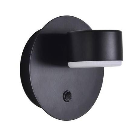 8344/1W COMFI LN26 251 черный, металл Бра GX53 LED 1*7W 220V TORINA