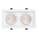 Светильник MS-VORTEX-BUILT-S250x140-2x30W Warm3000 (WH-WH, 50 deg, 230V) (Arlight, IP20 Металл, 5 лет)