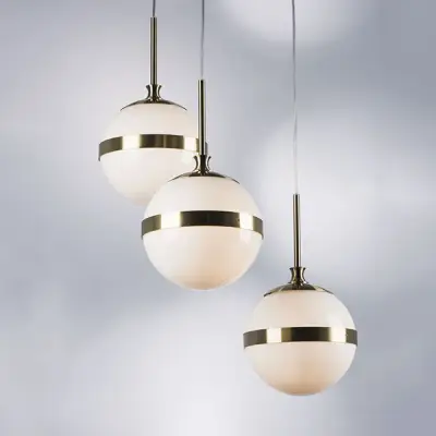 813131 Люстра GLOBO 3х40W E14 electroplating bronze/white Lightstar