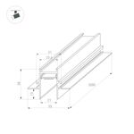 Трек встраиваемый MAG-TRACK-2538-FDW-3000 (BK) (Arlight, IP20 Металл, 5 лет)