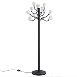 5090/12F MODERN ODL25 553 черный матовый/белый/фарфор Торшер G4 LED 12*5W GARDI